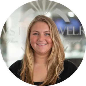 Riley S., engraving and CAD-CAM specialist at SVS Fine Jewelry Oceanside NY