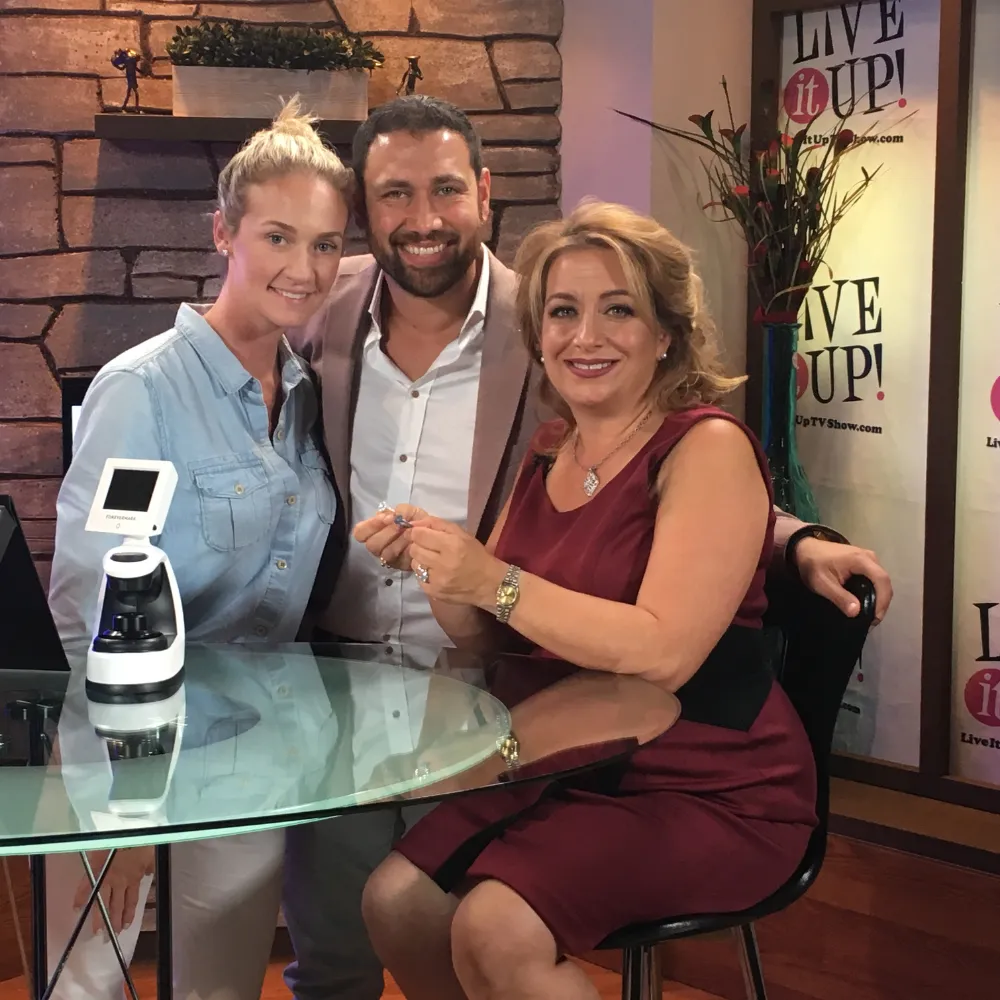 Sami and Morgan Nicki Saatchi appearing on The Live It Up Show with host Donna Drake