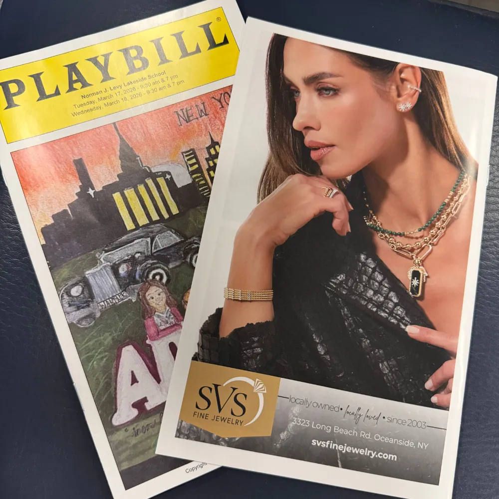 SVS Fine Jewelry sponsored PlayBill for local production of Annie, March 2020