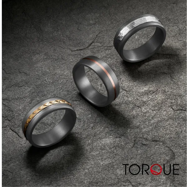 TORQUE alternative-metal men's wedding bands — SVS Fine Jewelry Oceanside Long Island