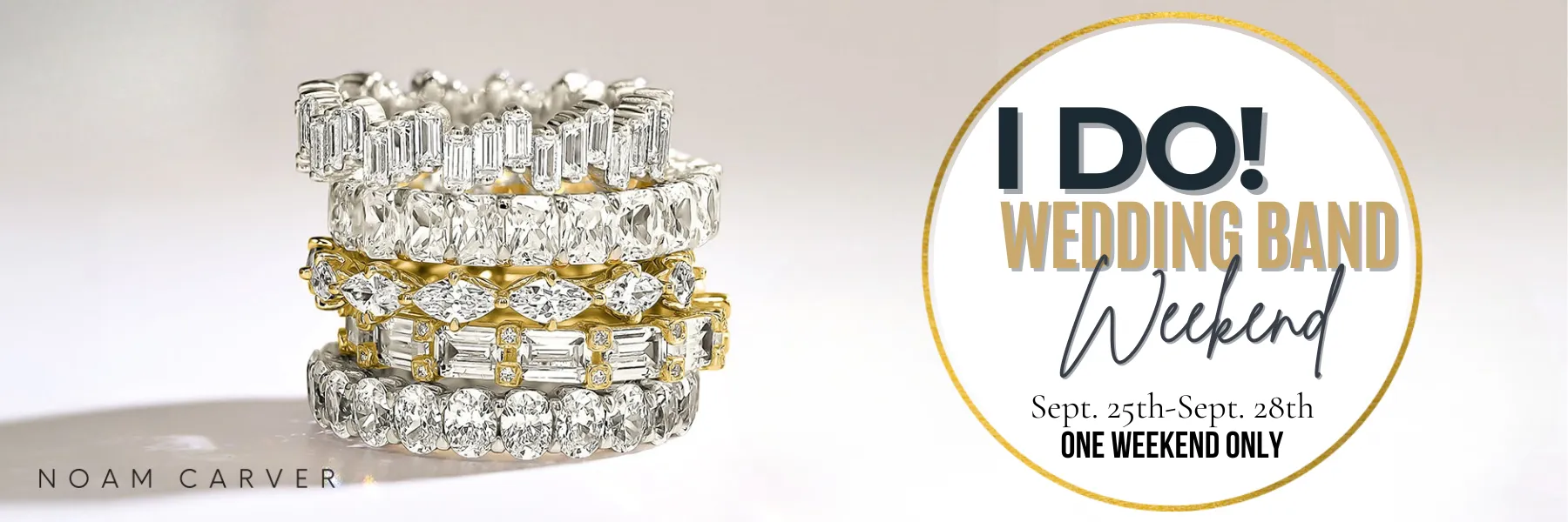Celebrate Wedding Band Weekend at SVS Fine Jewelry, Oceanside, with up to 20% off from Sept. 25-28!