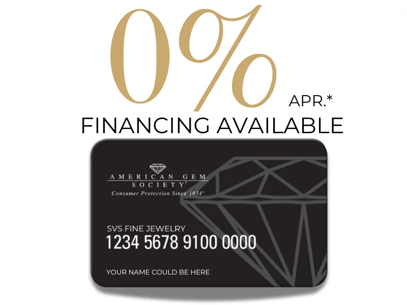 Special financing at SVS Fine Jewelry in Oceanside, NY