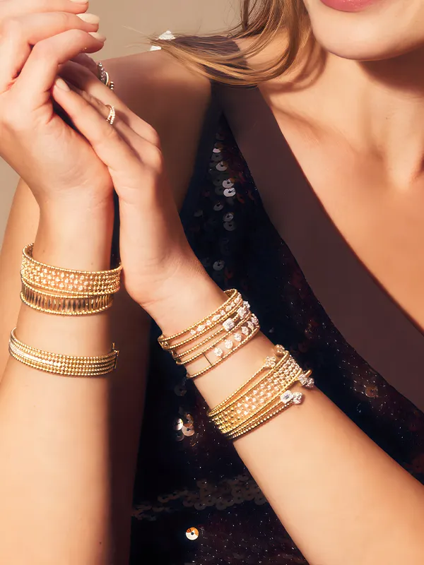 Diamond and gold bracelets at SVS Fine Jewelry — fine jewelry store Oceanside NY