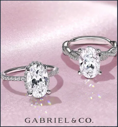 Gabriel & Co. engagement rings at SVS Fine Jewelry — authorized dealer serving Long Island NY