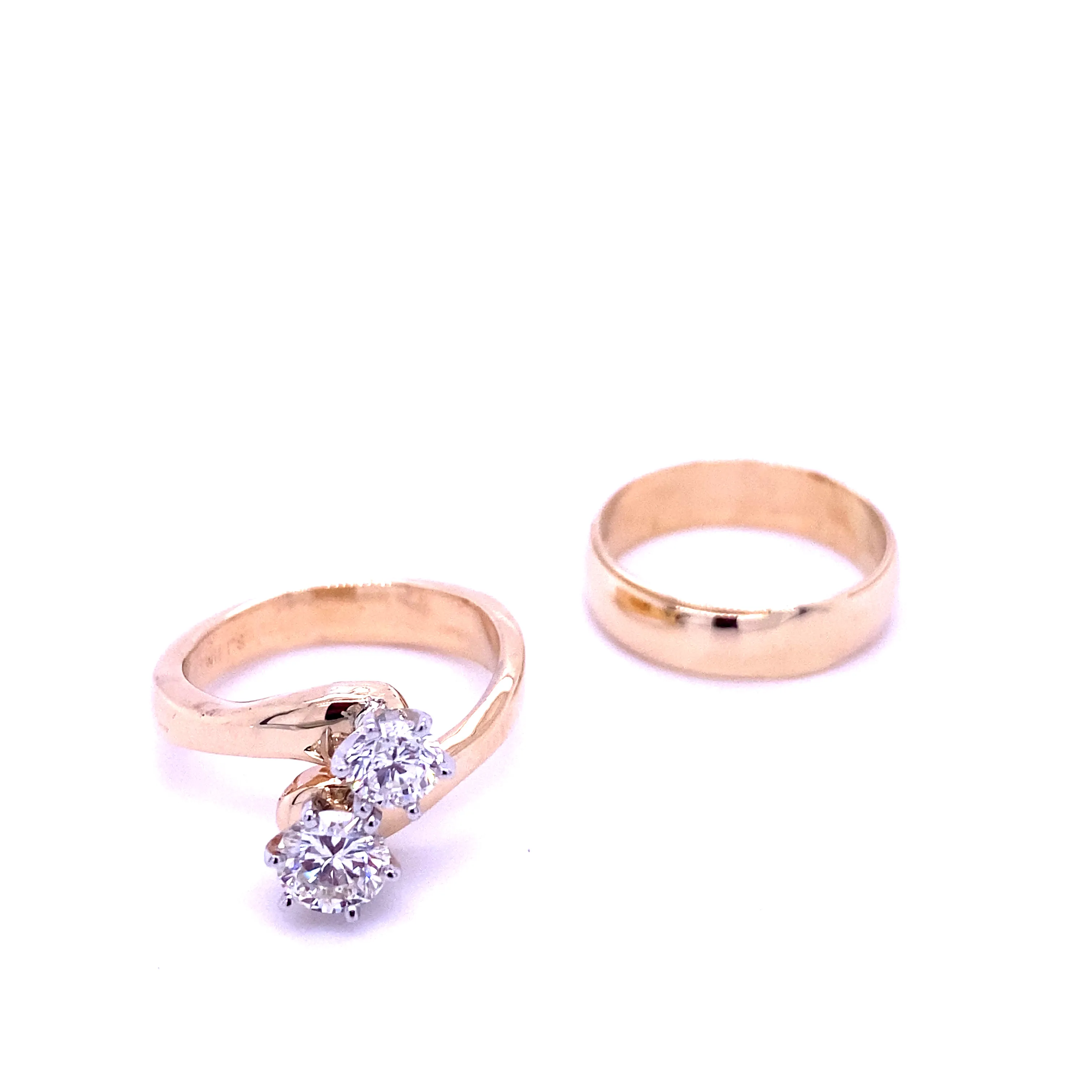 Custom modernization of wedding set. Swifts Jewelry Fayetteville, AR