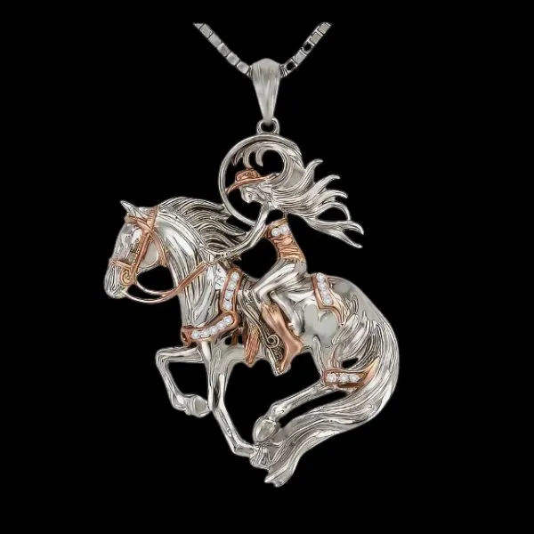 Freedom! As part of Goldmart's goal to give back to our community. Our designers created this, with input from the non-profit Chip and Chaps, as a prize for a fundraiser to support and help women and families affected by breast cancer. Goldmart Jewelers Redding, CA