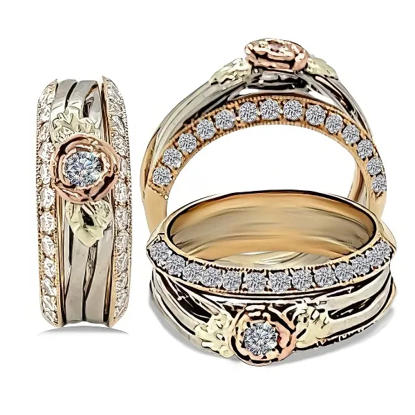 Three rings became one. A client came to us wondering if we could redesign her wedding set. By combining and redesigning her set