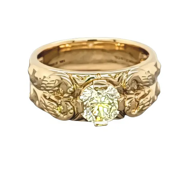 Beautiful Detail An engagement ring should be a reflection of the wearer's personality and style. This custom-designed ring does