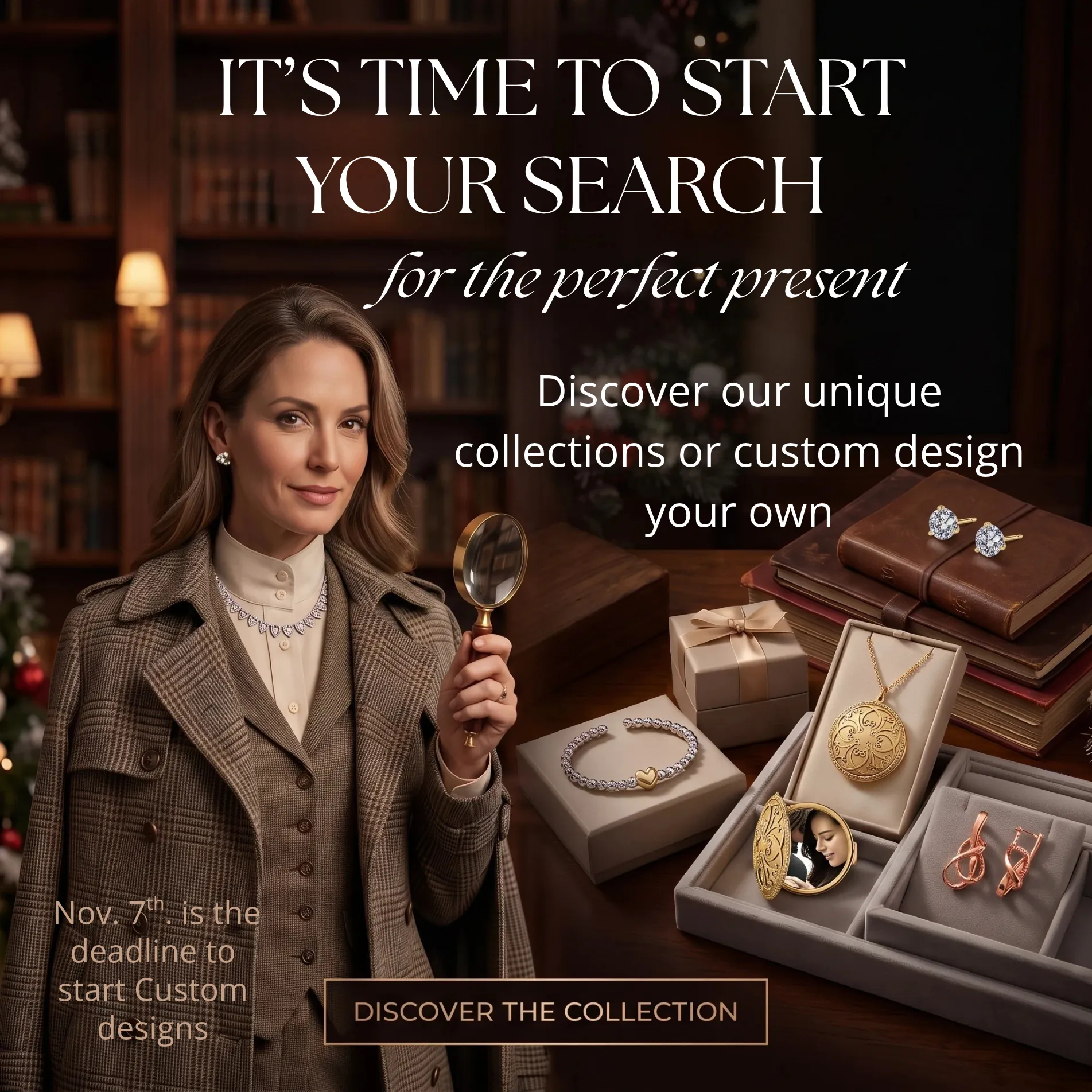 Goldmart Jewelers unveiling timeless beauty: vintage, unique and custom designs. Facets of Fire.
