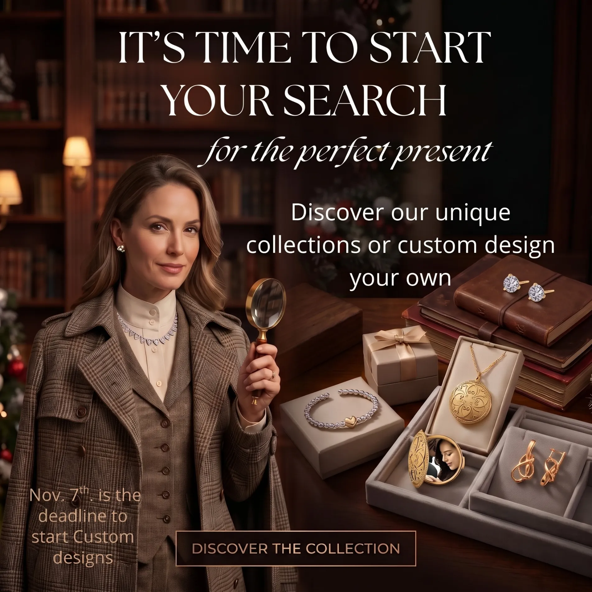 Goldmart Jewelers unveiling timeless beauty: vintage, unique and custom designs. Facets of Fire.