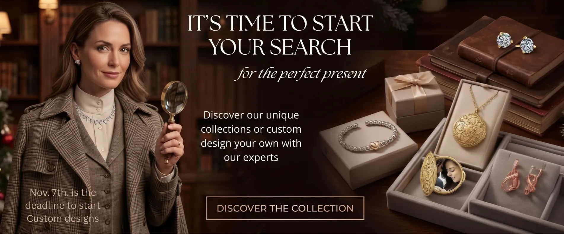 Goldmart Jewelers unveiling timeless beauty: vintage, unique and custom designs. Facets of Fire.