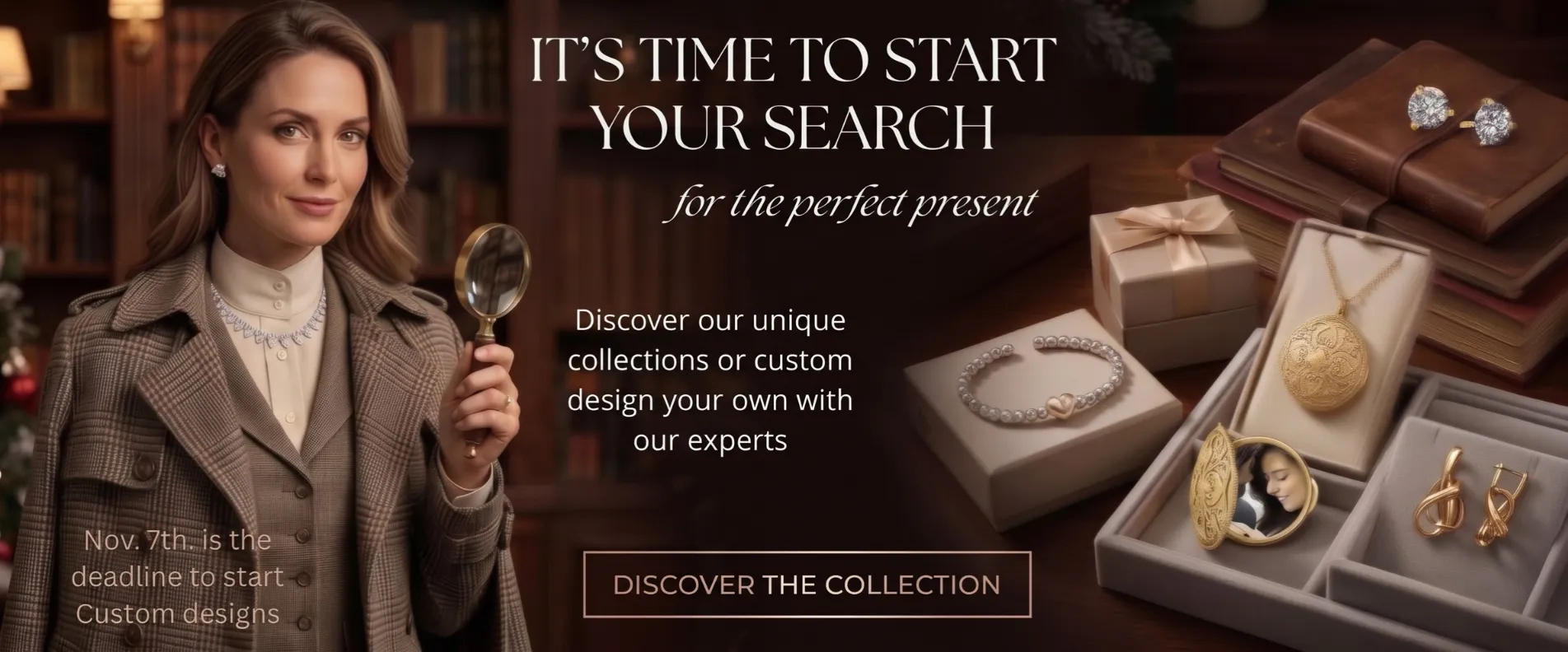 Goldmart Jewelers unveiling timeless beauty: vintage, unique and custom designs. Facets of Fire.