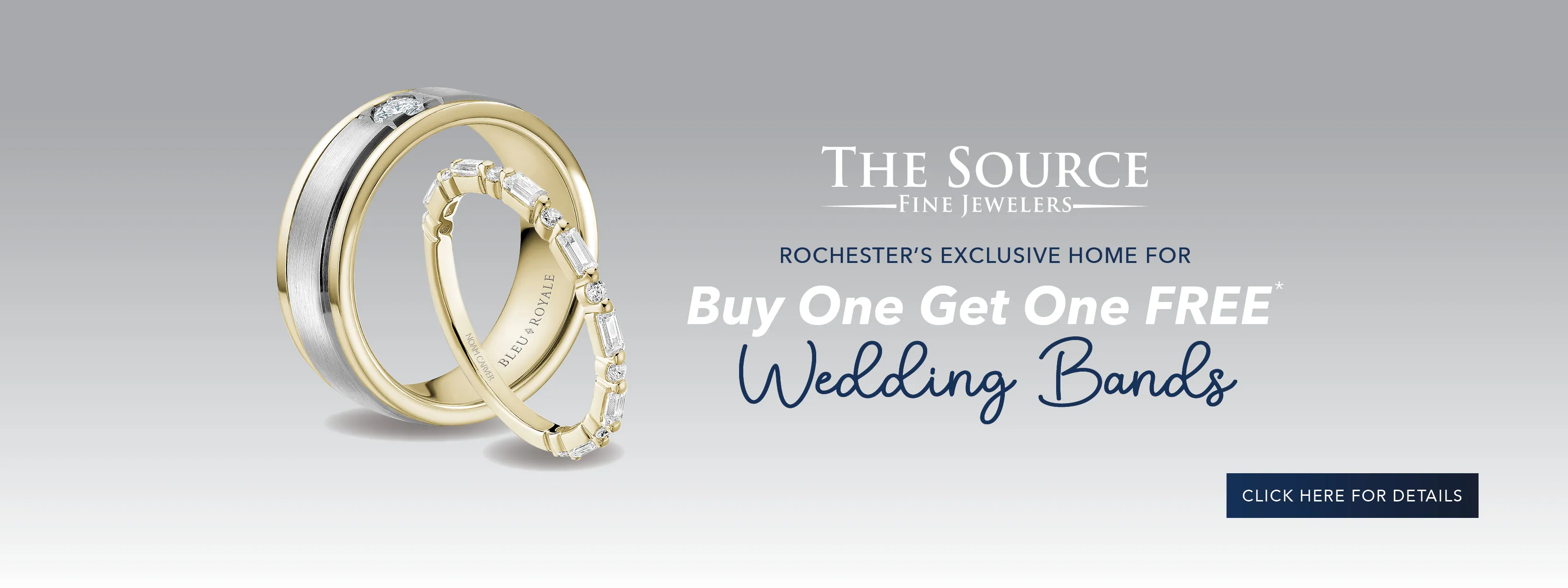 Buy One Get One Free wedding bands at The Source Fine Jewelers in Rochester NY