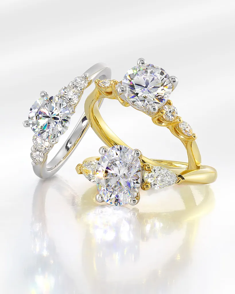 Three Stone Design Three stones for your past, your present, and your future, a timeless trilogy that tells the full story of Three stones for your past, your present, and your your shared journey. SVS Fine Jewelry Oceanside, NY