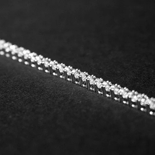 Bracelets Our bracelets are made to be bold and beautiful. Whether it is a tennis, bangle or bolo, we make sure the design is ma