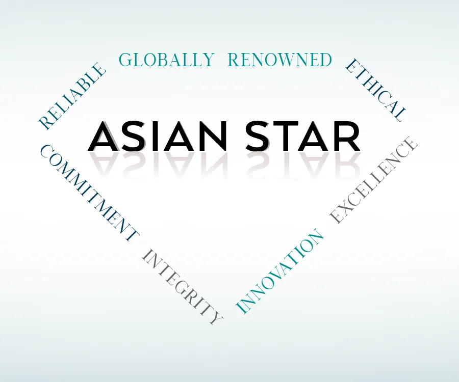 VALUES TO INSPIRE. PASSION TO EXCEL. EXPERTISE TO INNOVATE. At Asian Star, one of the world’s leading diamantaires, we have es