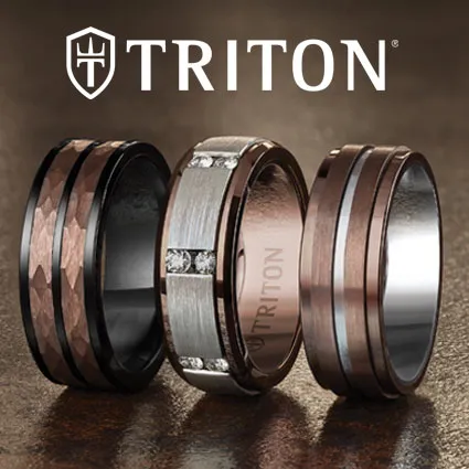  Triton reinvented the contemporary metal category and goes “beyond the wedding band” with its high-tech, high-style, accessible collections using cutting edge materials and construction. The Plumb Club CHARLOTTE, AL