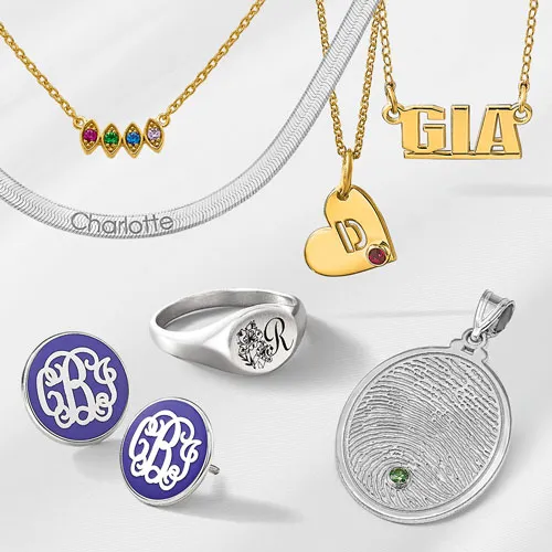 Personalized Available in 14K and 10K Yellow, White and Rose Gold, Sterling Silver, and Rose/Gold-plated Silver, providing a custom look in every price range. All styles are 100% customizable and manufactured at our in-house facility in the USA. The Plumb Club CHARLOTTE, AL