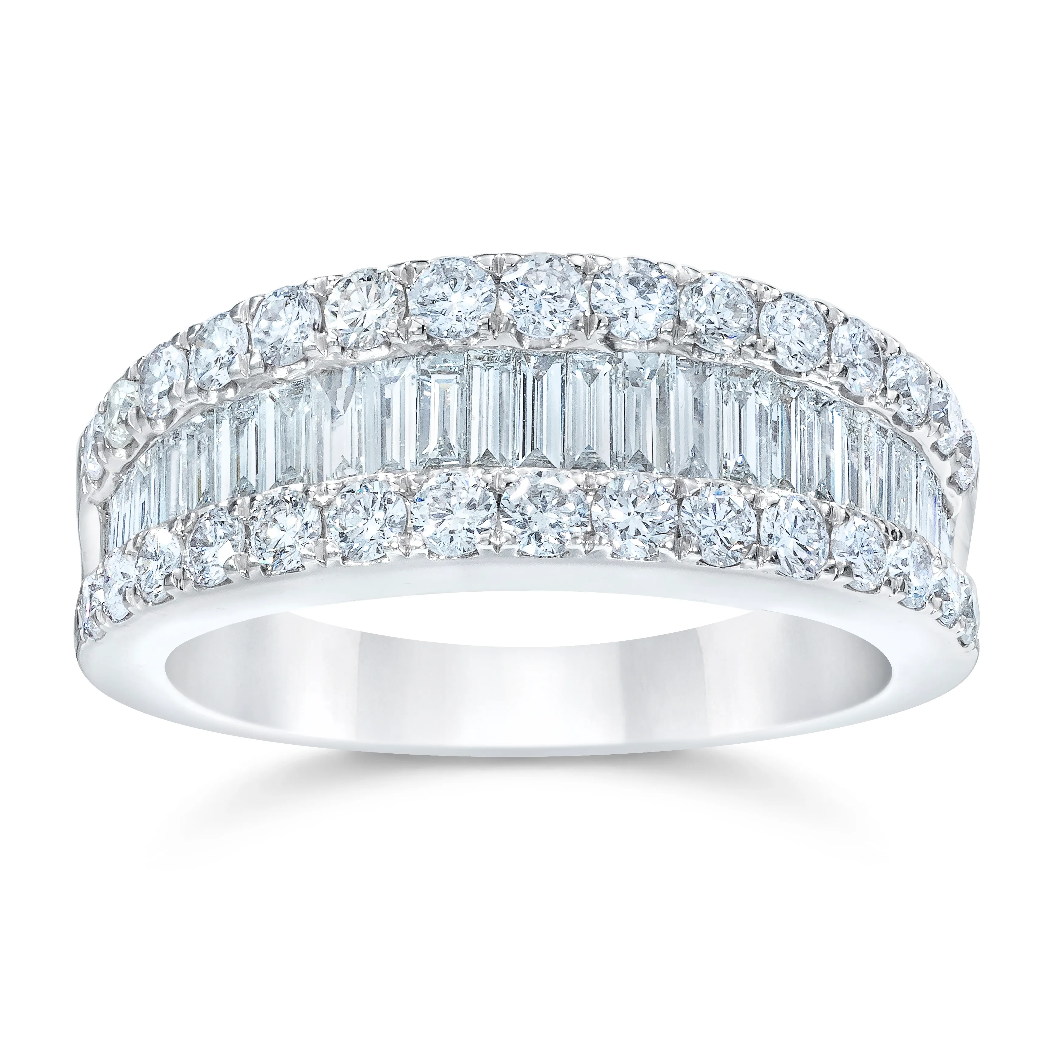3 Row Diamond Ring Diamond ring with 3 rows of diamonds. The Plumb Club CHARLOTTE, AL