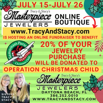 Buy Custom Jewelry at your Daytona family jewelers through July 26th and help ch