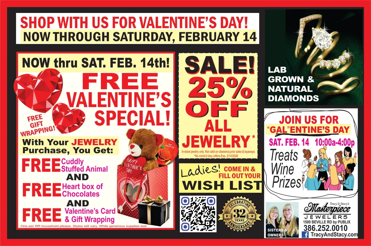 Valentine's Day at Your Daytona Beach Jewelry Store