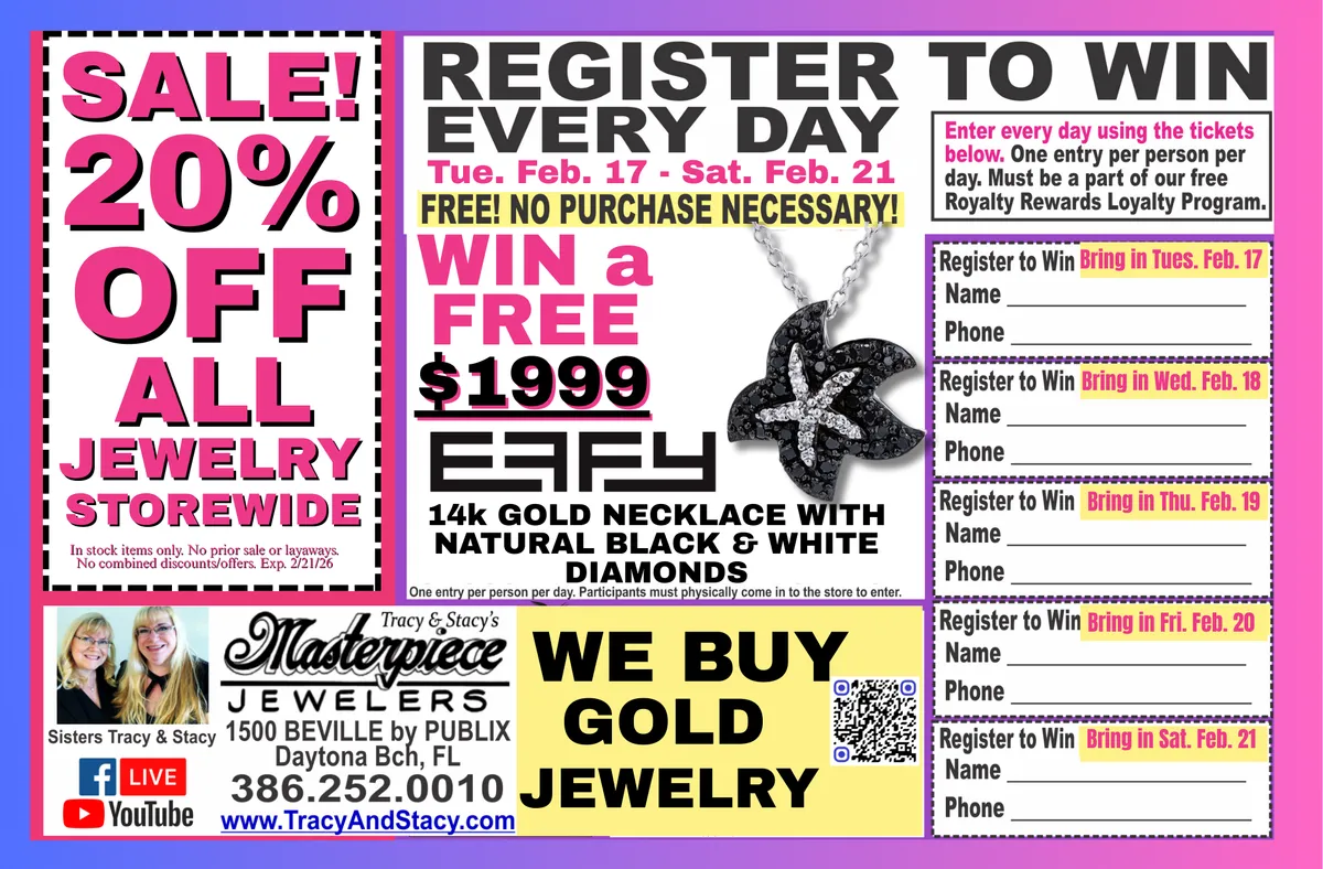 Will You Be The Big Masterpiece Jewelers Winner This Week?