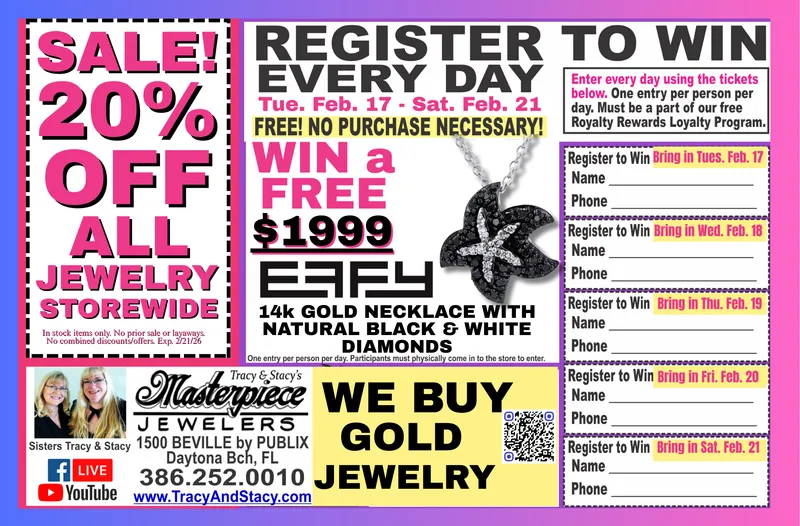 Read article: Will You Be The Big Masterpiece Jewelers Winner This Week?