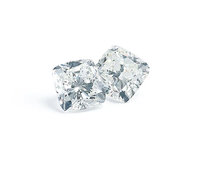 Cushion cut diamonds at SVS Fine Jewelry in Oceanside, NY