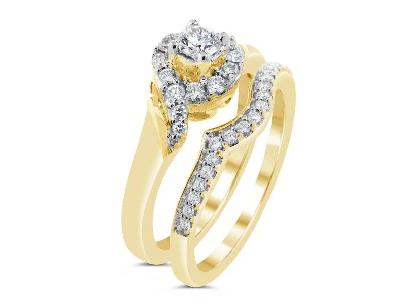 14K White Gold Diamond Wedding Set $1995 Van Adams Jewelers Snellville, GA