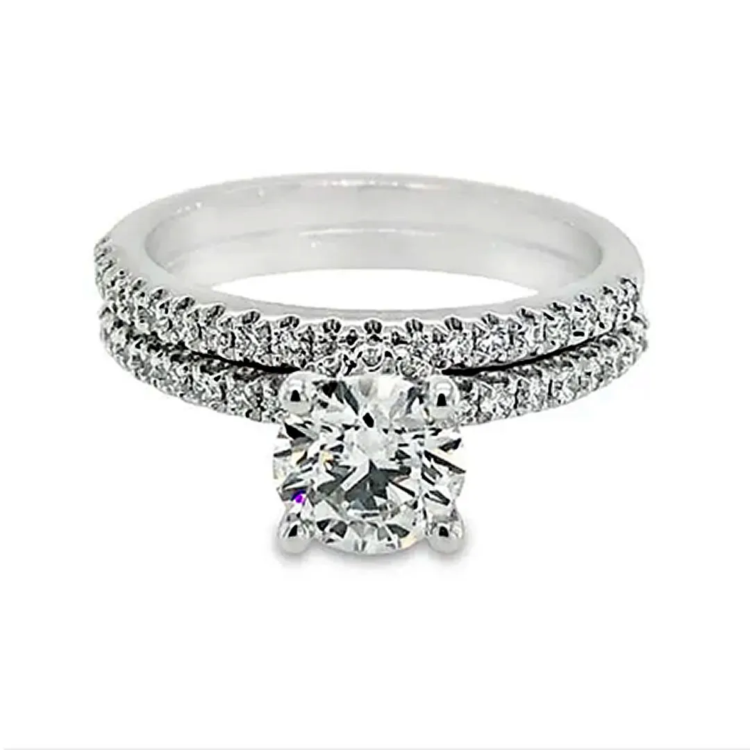 1.38Tw Round Wedding Set Celebrate a Married Christmas with timeless brilliance from this 1.38TW lab grown round diamond piece featuring F/G color and VS2&ndash;SI1 clarity&mdash;regularly $2,995, now just $1,995 in our last-minute Christmas deals. Van Adams Jewelers Snellville, GA