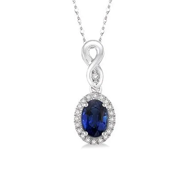 Sapphire and Diamond Pendant Reg. $495   SALE PRICED $249Save 50% Van Adams Jewelers Snellville, GA