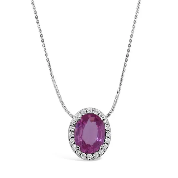 Pink Sapphire and Diamond Pendant Reg. $1595   SALE PRICED $799Save 50% Van Adams Jewelers Snellville, GA