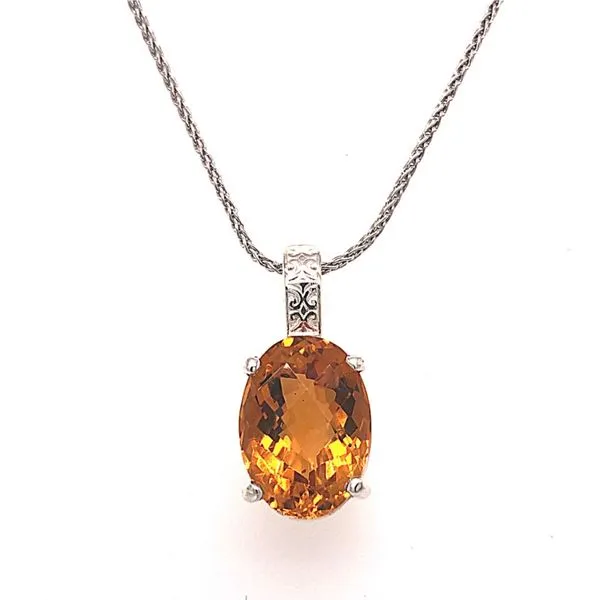 Sterling Silver Citrine Necklace Reg. $449    SALE PRICED $225Save 50% Van Adams Jewelers Snellville, GA