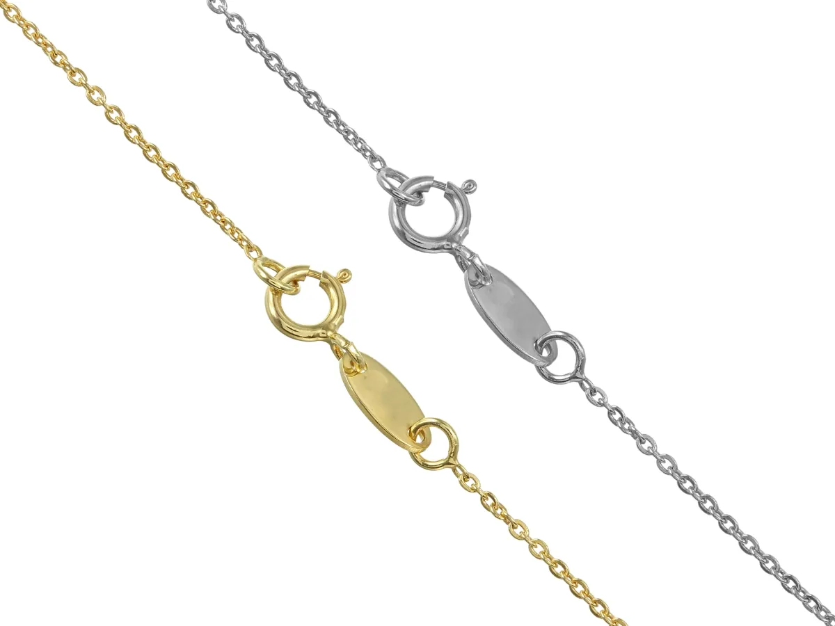 Gold and silver spring clasps.