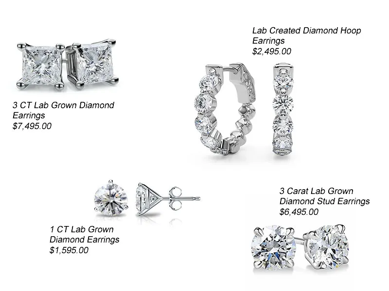 All Lab Grown Earrings On Sale The perfect accessory. Van Adams Jewelers Snellville, GA