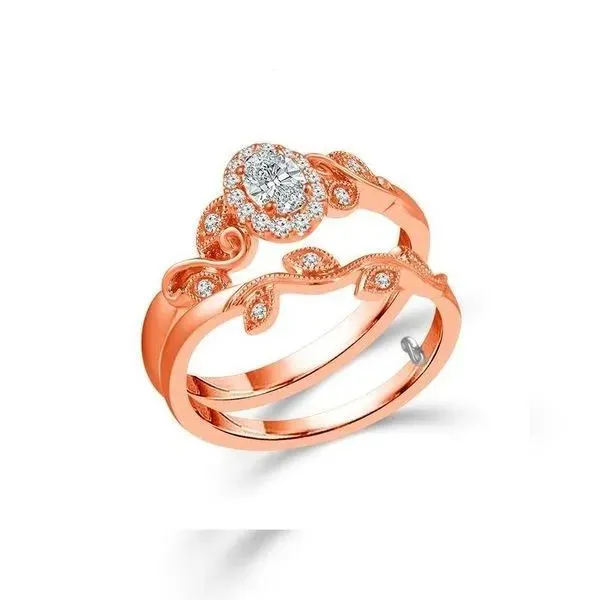 Rose Gold Wedding Set