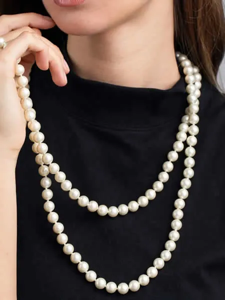 Black Friday Price $99 72 inch fresh water pearl necklace Van Adams Jewelers Snellville, GA