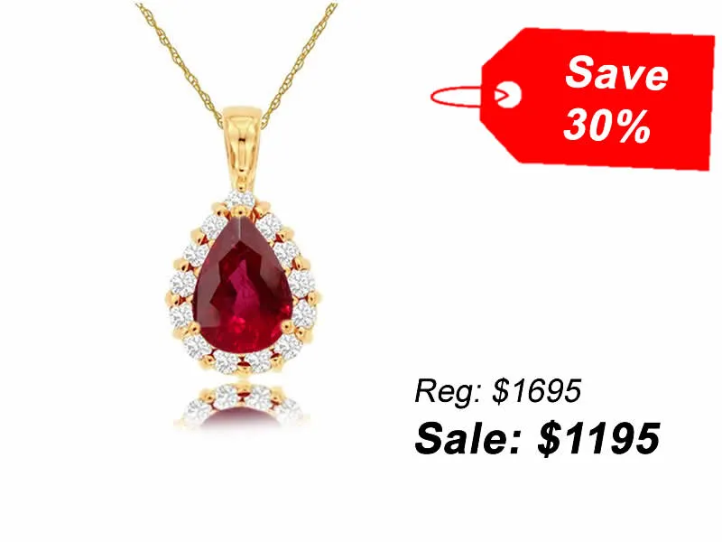 Ruby and Diamond Necklace  Van Adams Jewelers Snellville, GA