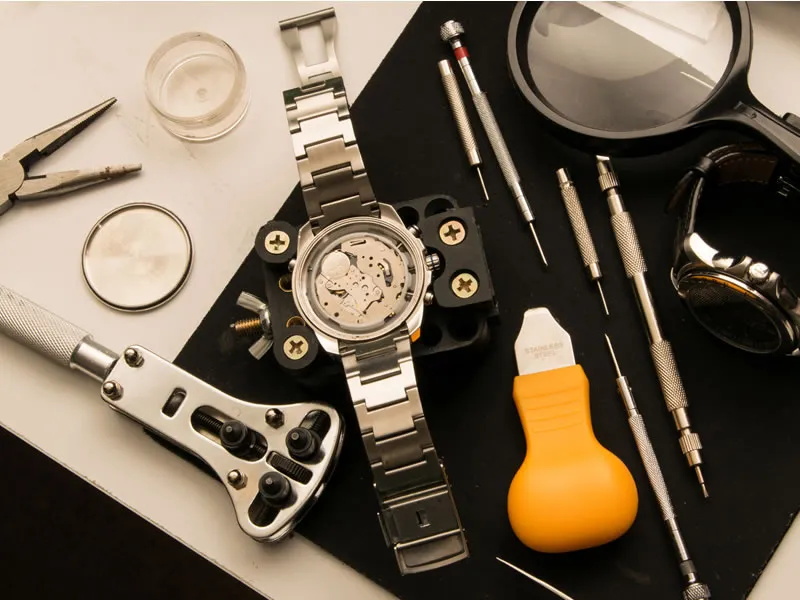 Watch Batteries Watch batteries replaced and band adjustments made while you wait. Van Adams Jewelers Snellville, GA