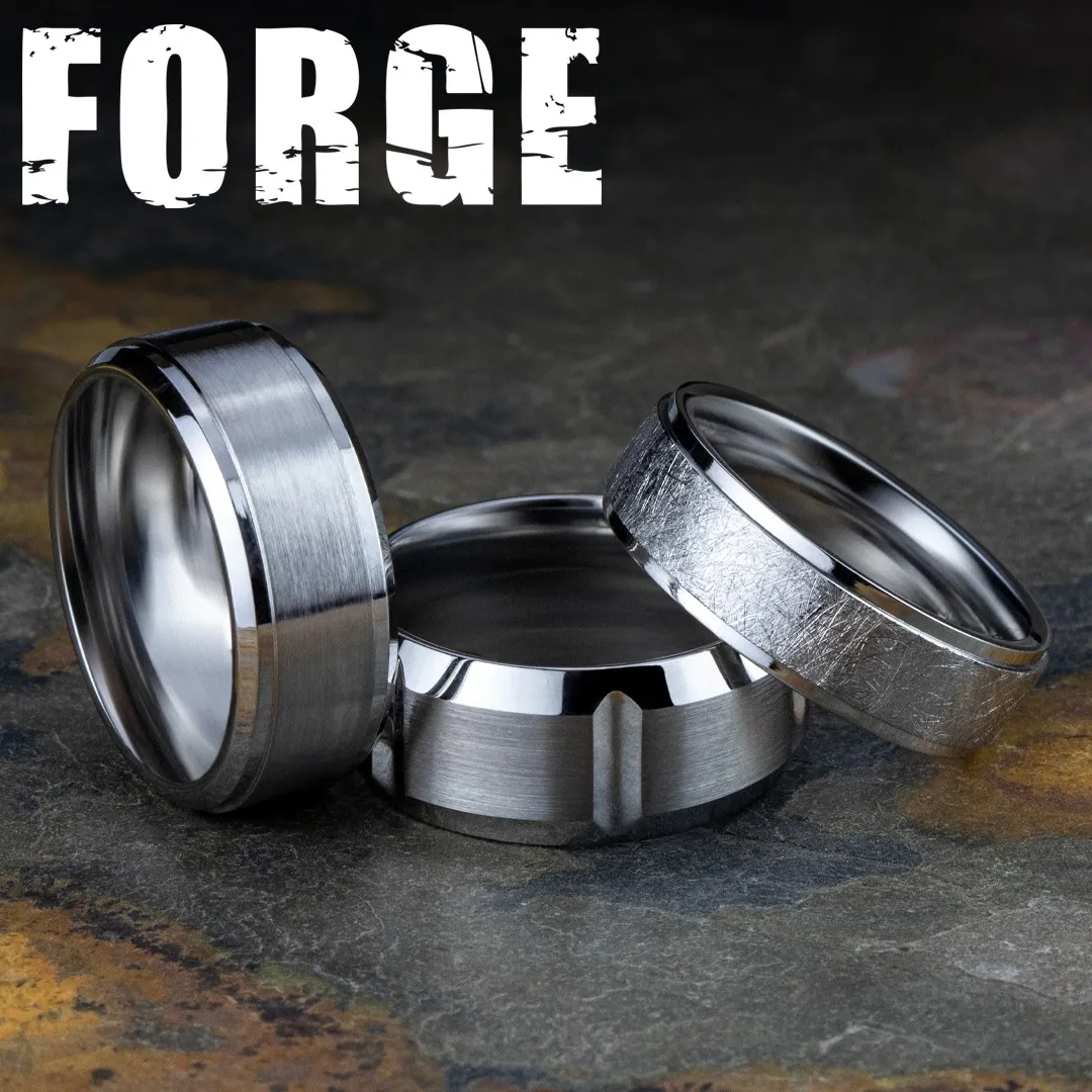 Industrially sleek and contemporary, ranging in shades from chrome to black.  Vandenbergs Fine Jewellery Winnipeg, MB