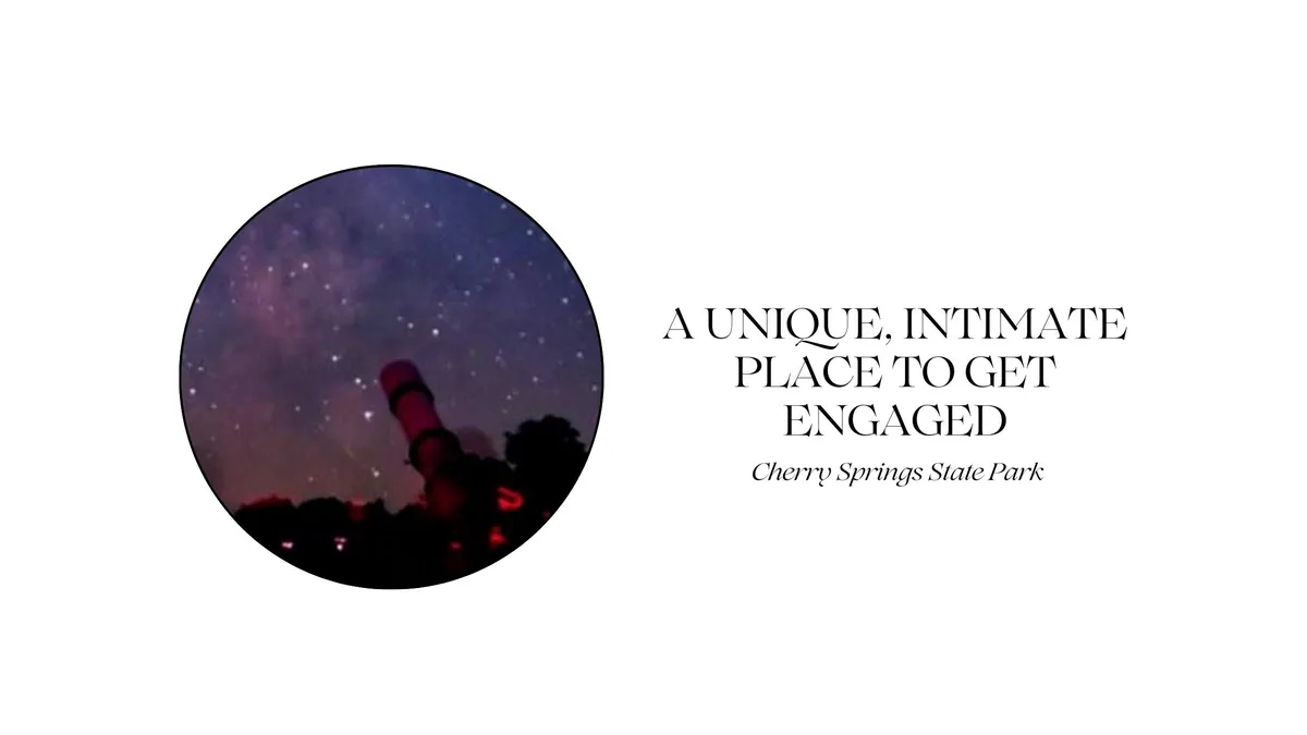 A UNIQUE, INTIMATE PLACE TO GET ENGAGED: CHERRY SPRINGS STATE PARK