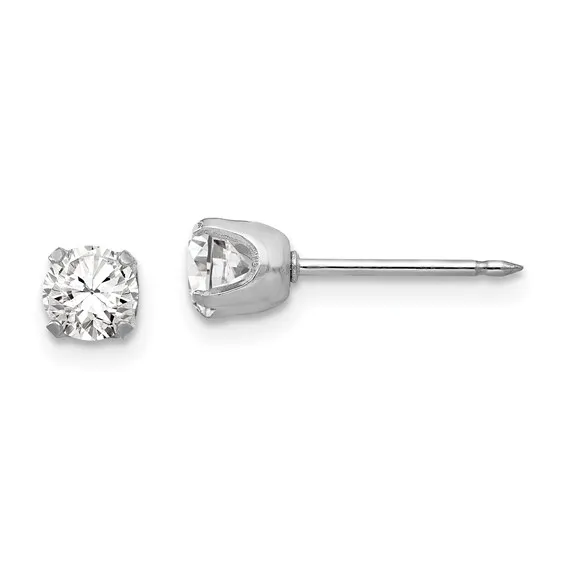 14k cubic zirconia stud