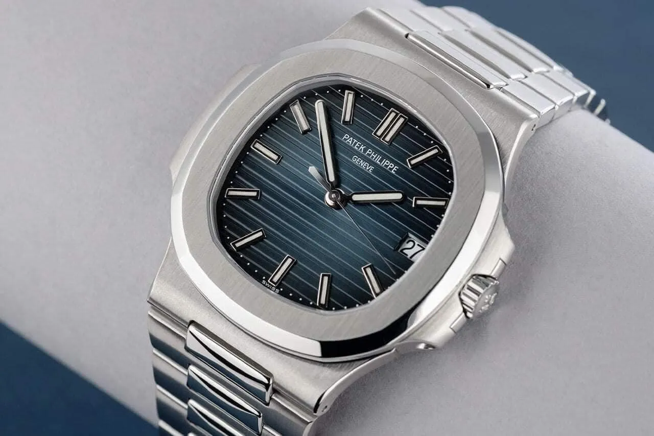 Patek Philippe Nautilus in steel, blue dial | Venus Jewelers, Somerset NJ