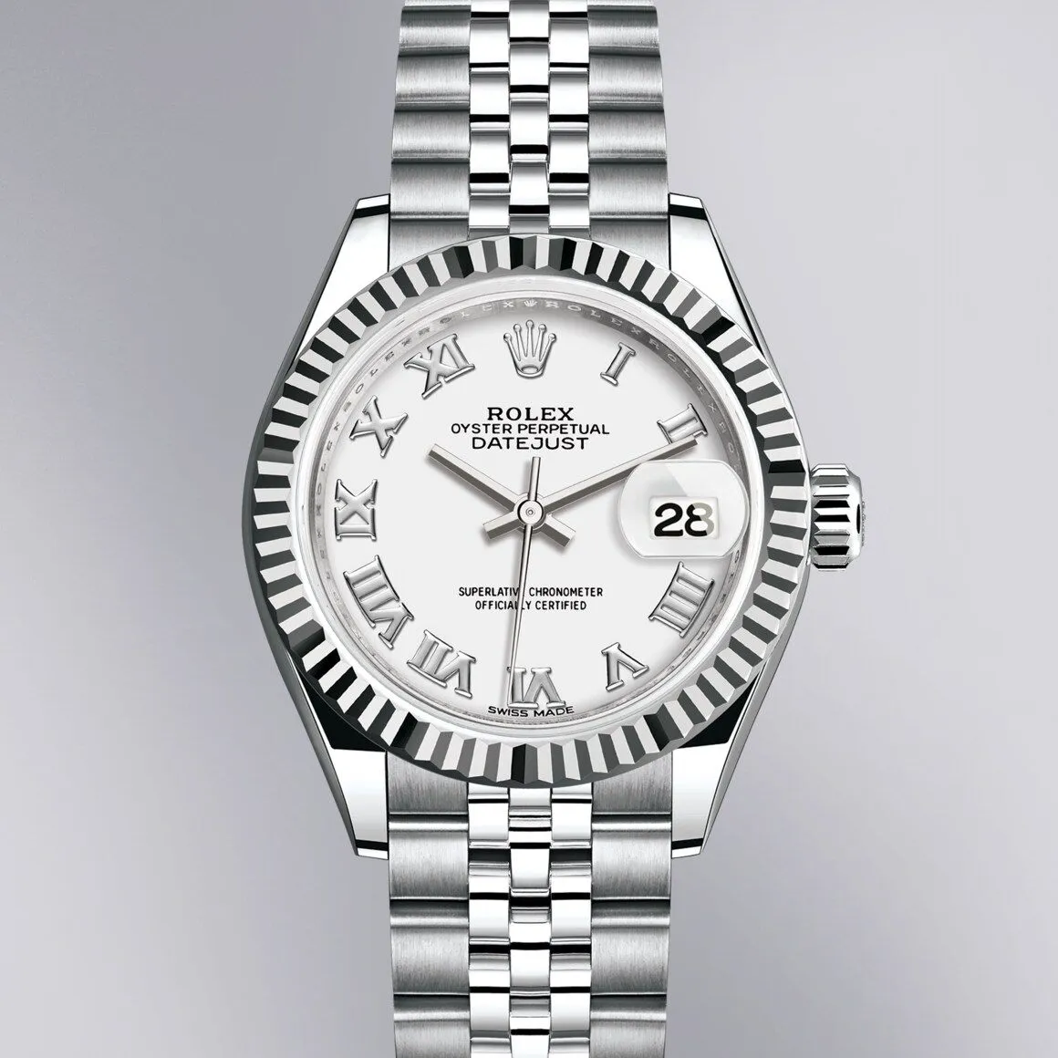 Rolex Datejust, white Roman dial | Venus Jewelers, Somerset NJ