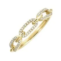Gems One Paper Clip Diamond Fashion Ring