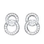 Gems One Round Diamond Earrings