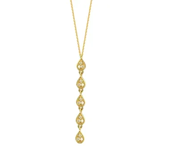 Teardrop Lariat Pendant