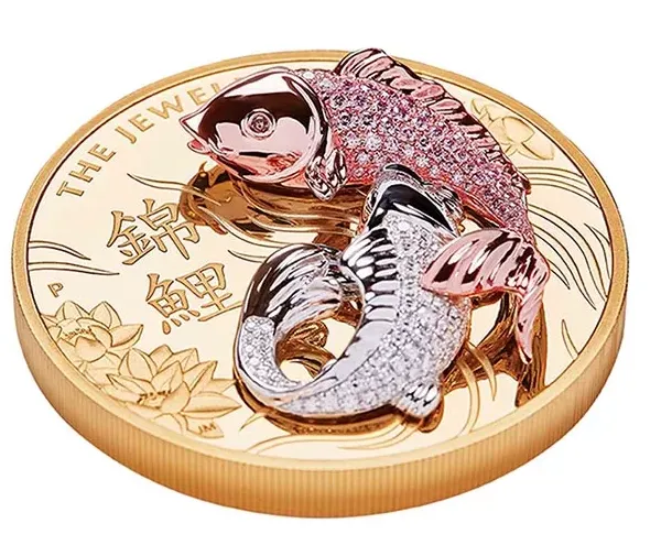 Read article: Two Diamond-Embellished Koi Adorn The Perth Mint&#8217;s Latest 3D &#8216;Jewell