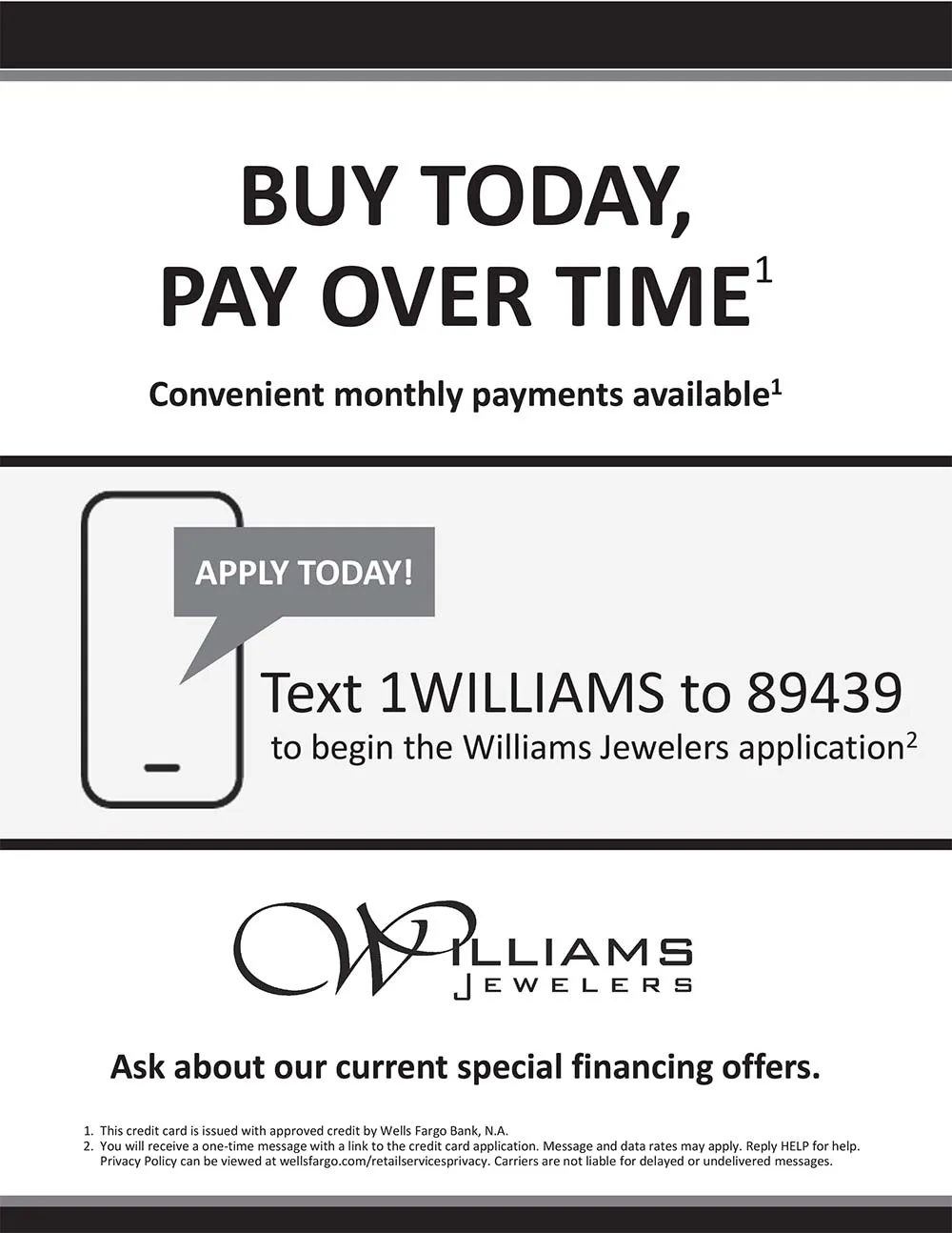 Special Financing Williams Jewelers Colorado Jewelry Store