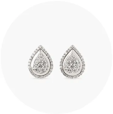Elegant diamond teardrop earrings, perfect for any occasion. Click to explore more earrings at Mesa Jewelers.